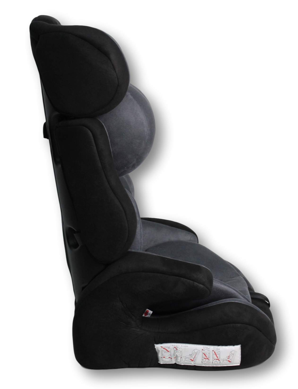 Автокресло детское GE-E велюр (чёрно-серое (dark grey+black(velvet)))