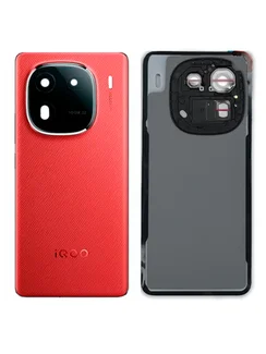 Задняя крышка для Iqoo 12 Pro красная (Red) со стеклом камеры