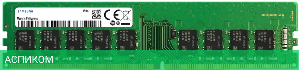 Оперативная память Samsung 16ГБ DDR4 PC4-25600 (M391A2G43BB2-CWE)