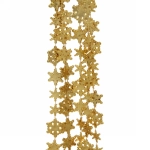 Бусы на ёлку 2,0 м «Снежинки», Золото
