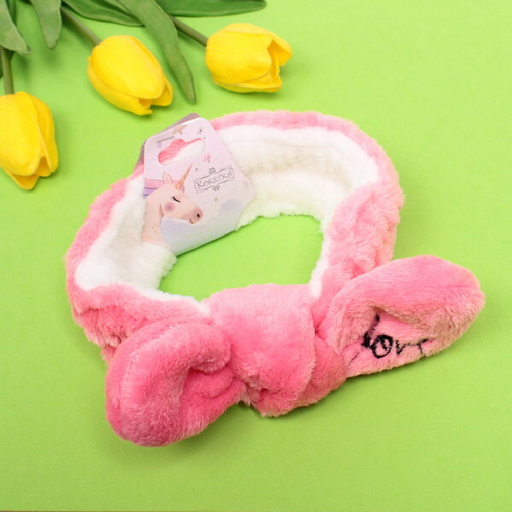 Повязка на голову «Little bunny- Ozzy», микс 4 цвета, 20*6 см (подвес Единорожек)