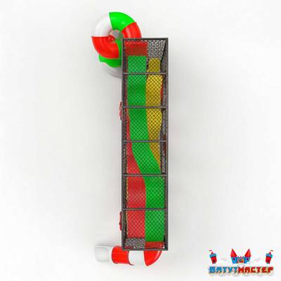 Плоский лабиринт «Полянка Жучков», 8,8×1,2×3,5 м