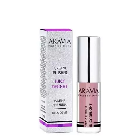 Румяна жидкие кремовые, тон 03 JUICY DELIGHT, 5 мл ARAVIA Prof
