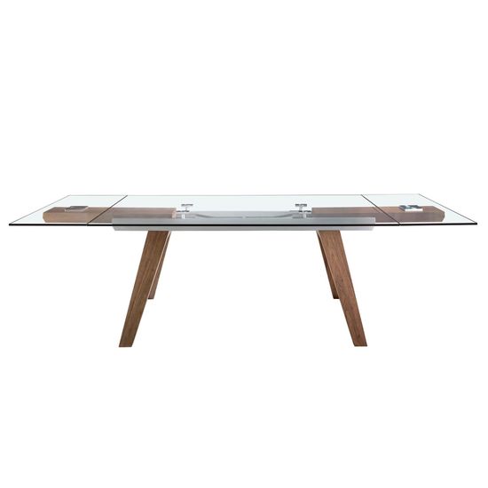 Раздвижной обеденный стол 1131/DT766 из закаленного стекла Испания 