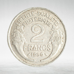France, 2 Francs 1959 - Light Type, XF