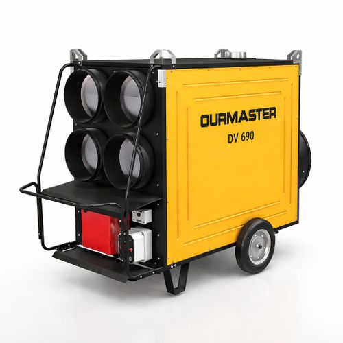 Тепловая пушка дизельная OURMASTER DV 690 - непрямого нагрева / 230 кВт / промышленная