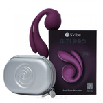 Вибратор с тройной стимуляцией SVibe Snail GIZI Pro виноградный (фиолетовый)