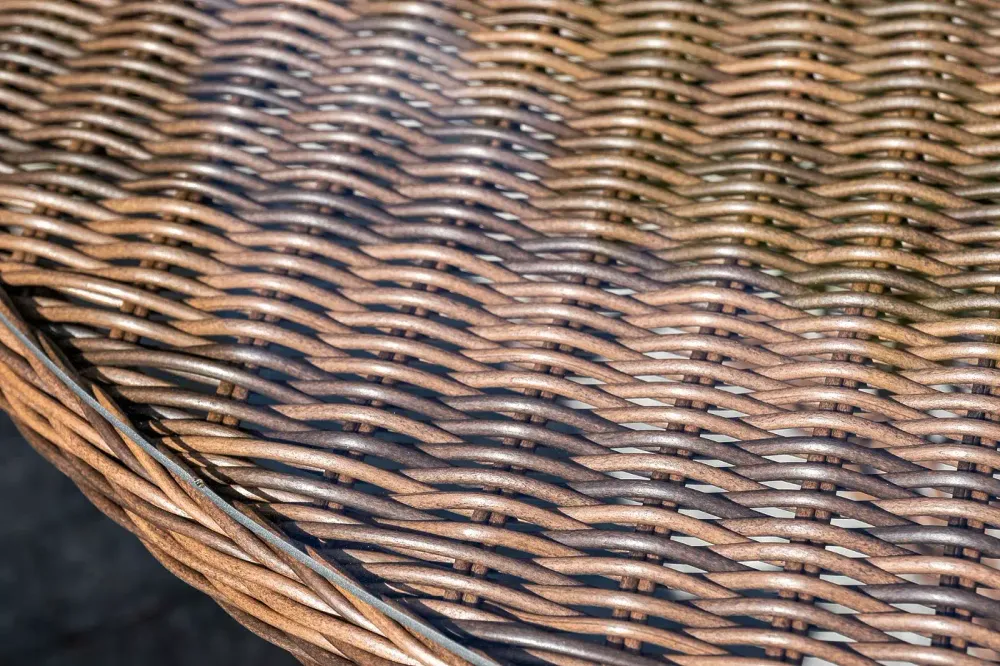 "Эспрессо" плетеный круглый стол, диаметр 150 см, цвет коричневый