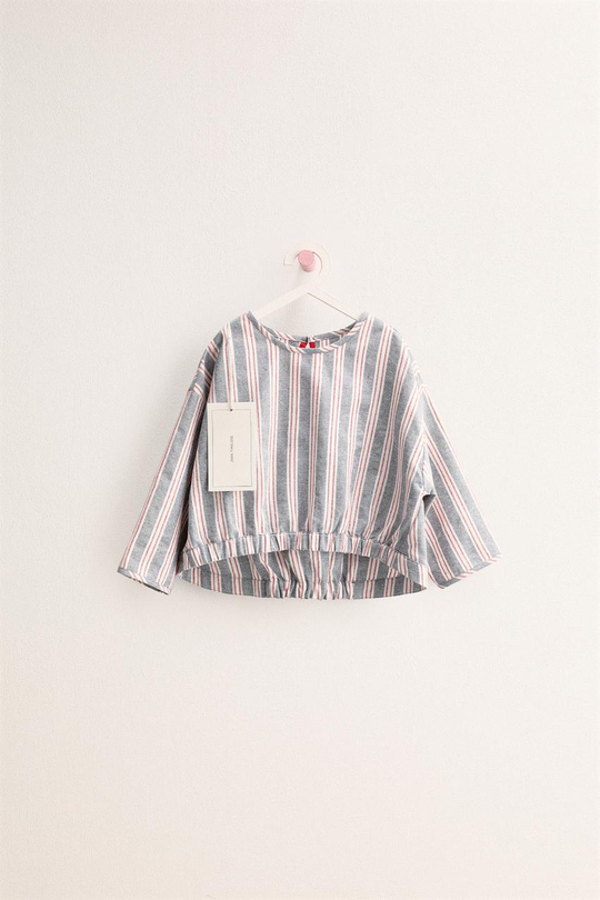 ZARA TIMELESS - ТОП В ПОЛОСКУ, СИНИЙ