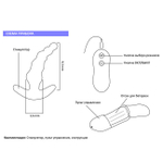 Анальный стимулятор Beads Style с вибрацией (10 режимов) (Цвет: черный)