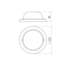 Светильник ЭРА НБО 03-60-021 Кантри дерево/стекло IP54 E27 max 60Вт D220 круг орех | Светильники ЖКХ IP54