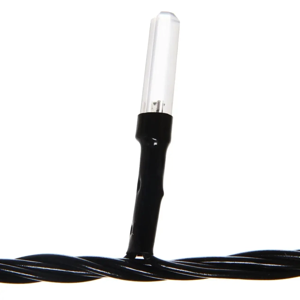 Гирлянда для дома «Кристаллы» 9,5 м 100 ламп LED черный пров., 8 реж.,IP-40, Синий (возможность соединения)