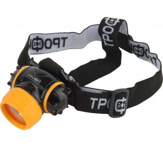 Фонарь светодиодн ТРОФИ GB-302 7хLED 3хААА налобный