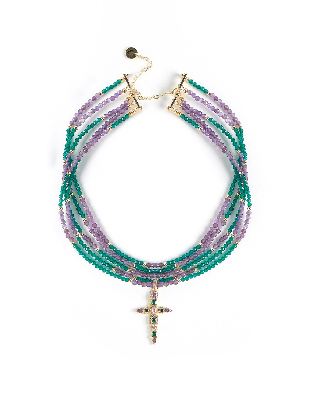 Колье "Queen cross" Gold