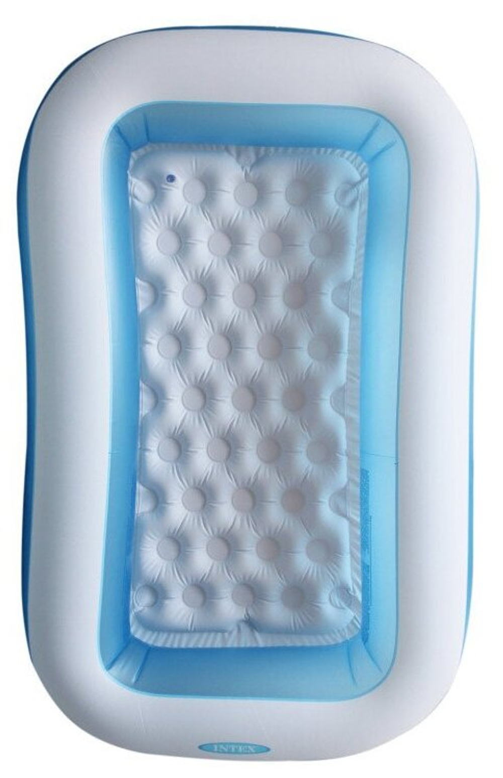 Бассейн надувной Intex 57403 Rectangular Pool 166х100х28 см / Прямоугольный многосекционный бассейн Интекс с надувным дном для дачи