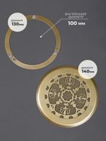 Вентиляционная Решетка КП ЛИА 100х100 золото