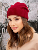 Шапка FABI удлиненная одинарная c отворотом с содержанием 
шерсти енота и ангоры