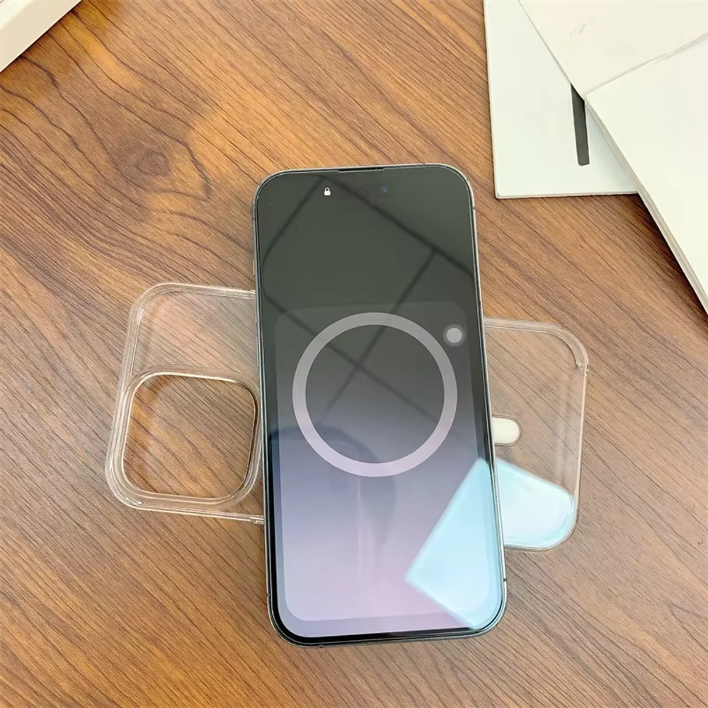 Прозрачный чехол MagSafe Clear Case с анимацией для iPhone 12 PRO MAX