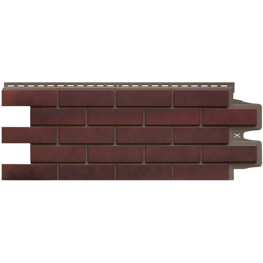 Панель фасадная Grand Line Design Plus Клинкерный кирпич кофе со темно-бежевым швом 1105х417 мм