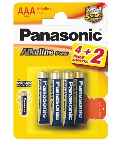 Батарейки Panasonic Alkiline power AAA щелочные 6 шт