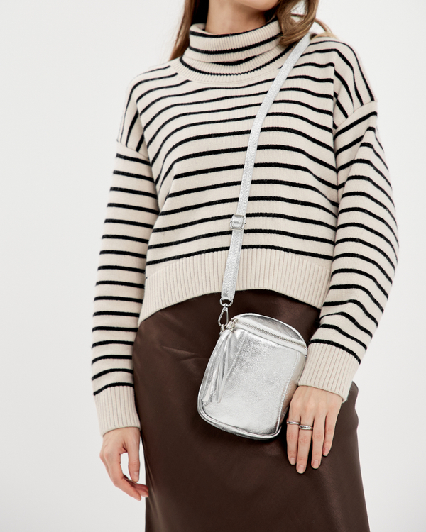 Сумка 895 03 серебряный (металлик)