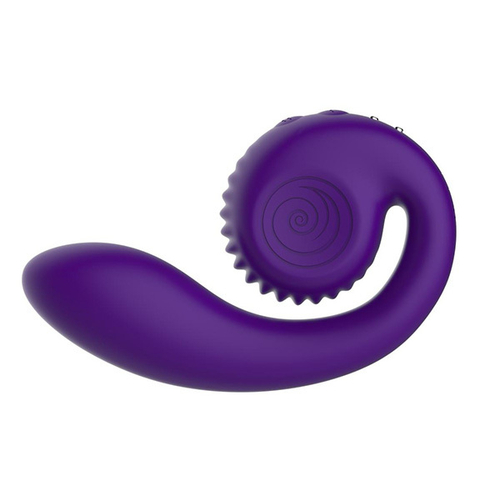 Фиолетовый вибромассажёр SVibe Gizi Snail Purple VG-P