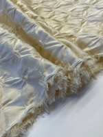 Вискоза с хлопком, нейлоном и эластаном сливочная фактурная