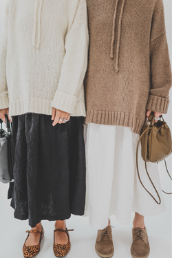 Юбка из жатки черного цвета