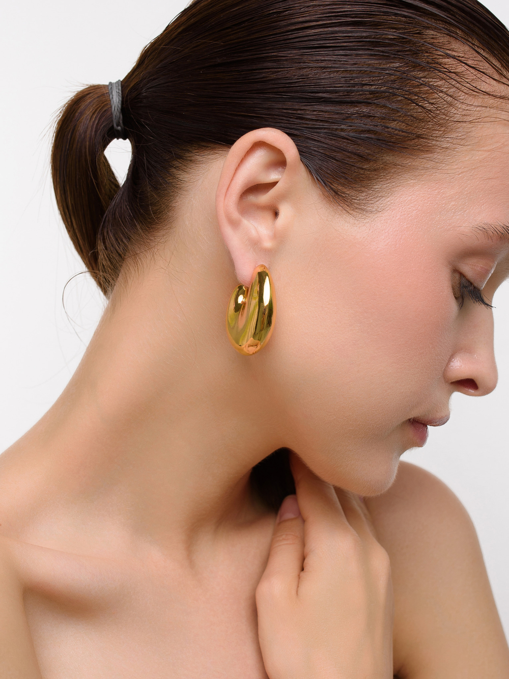 Серьги "Bagel Puffy" Gold