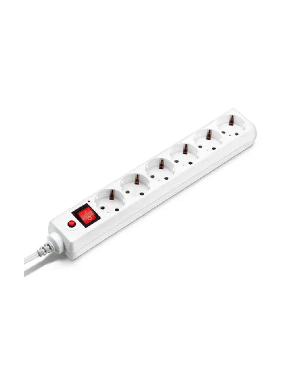 BURO Сетевой фильтр, 6 розеток, 5 метров, (600SH-5-W), белый (коробка) {992275}