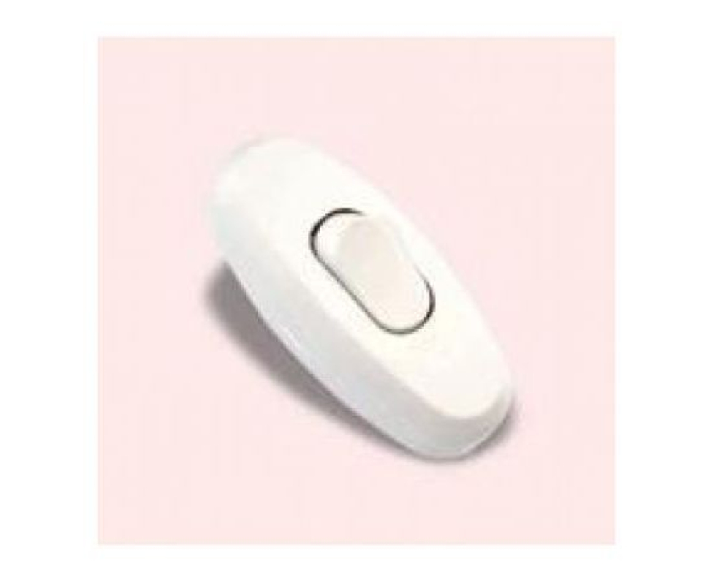 Переключатель бра белый 6А 250В