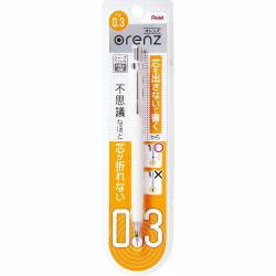 Pentel Orenz XPP503-W - механические карандаши системой защиты грифеля от поломок. Диаметр грифеля 0,3 мм. Купить в pen24.ru
