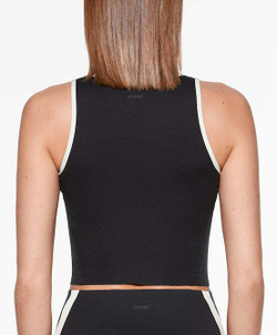 Oysho Майка Perfect-Adapt с окантовкой, черный