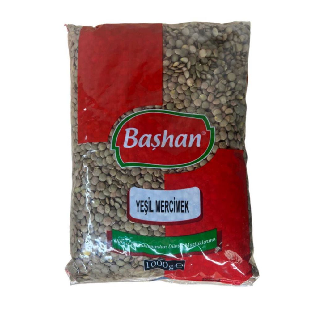 Чечевица зеленая Bashan 1 кг, 2 шт