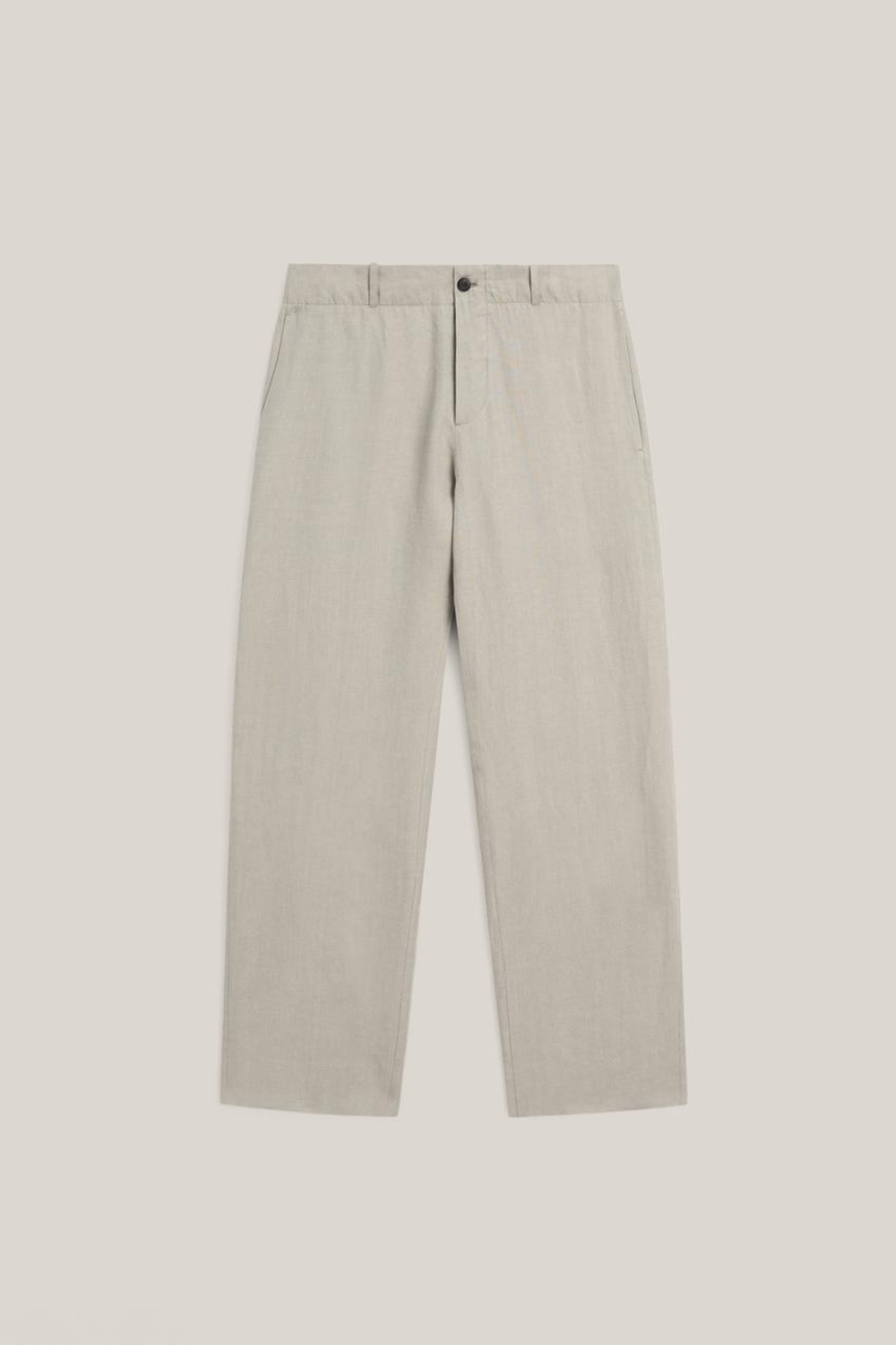 Massimo Dutti Брюки из 100% льна - Limited Edition, серый