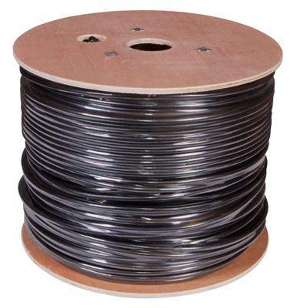 Кабель витая пара F/UTP кат.5e 4х2х24AWG solid PE OUTDOOR черн. (м) Rexant 01-0146