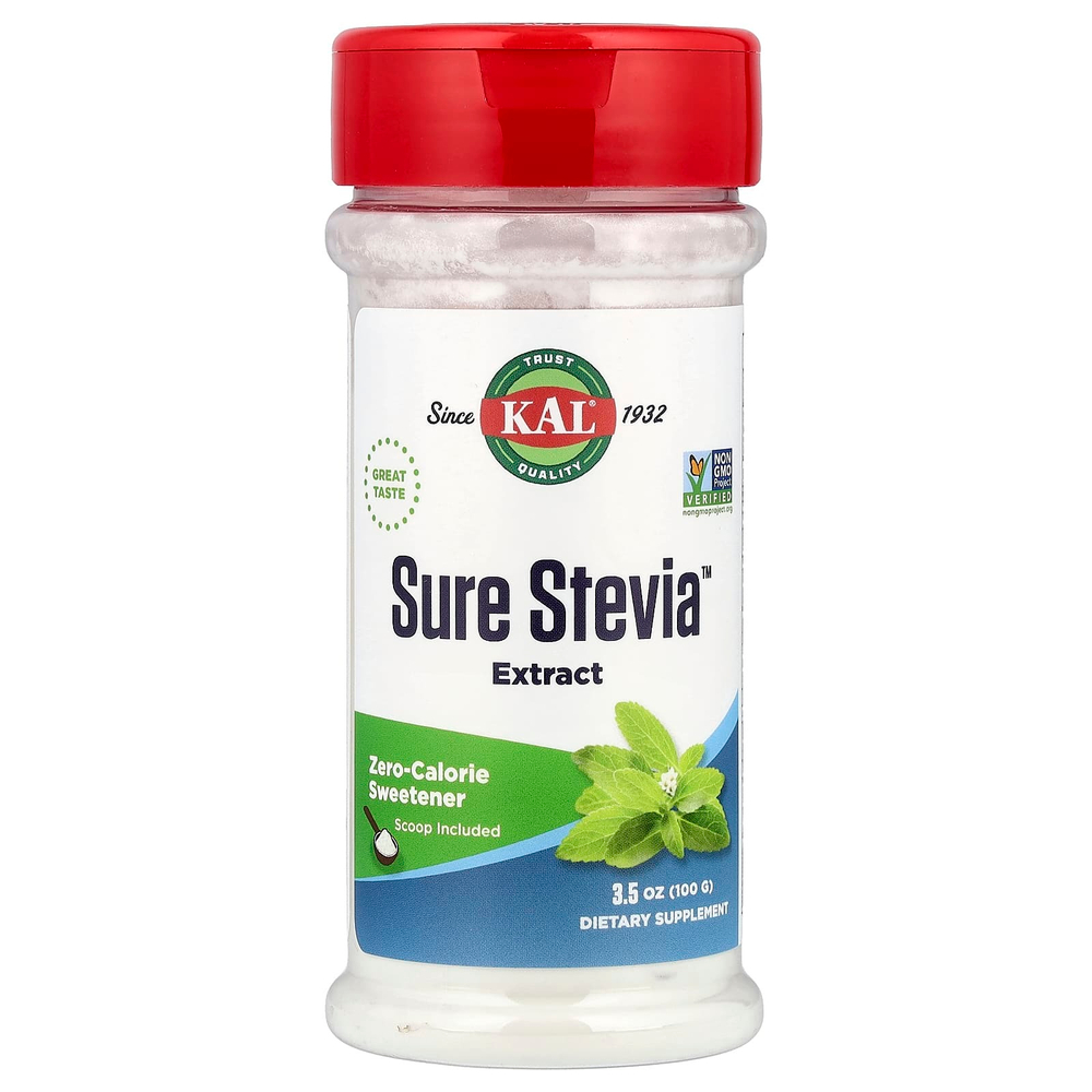 KAL, Натуральный экстракт Sure Stevia, 100 г (3,5 унции)