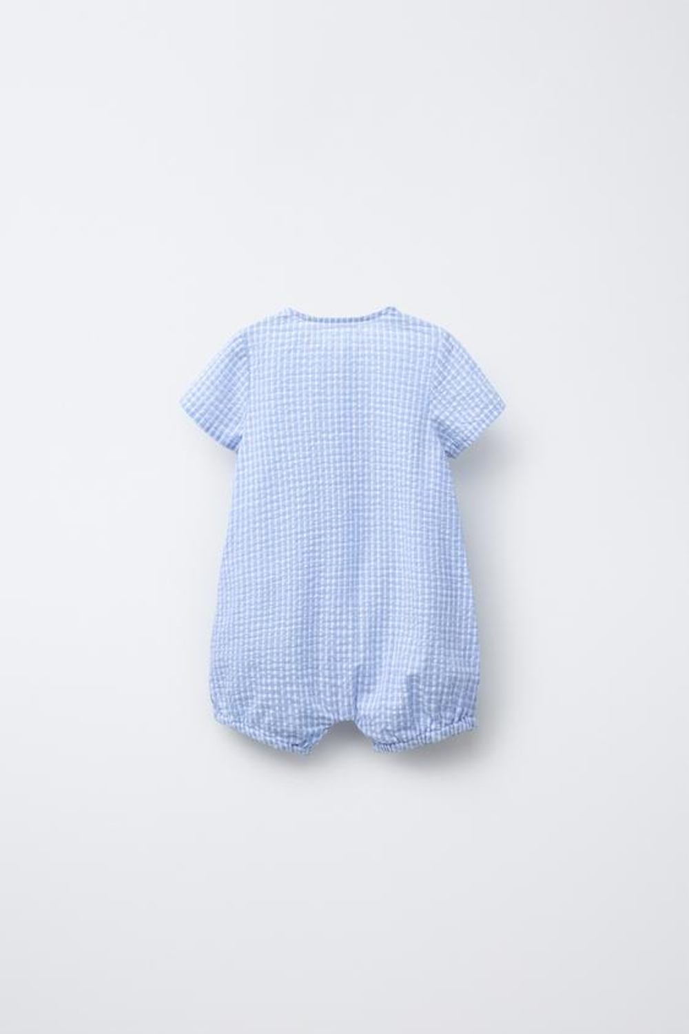 ZARA КОМБИНЕЗОН В КЛЕТКУ ВИШИ, СИНИЙ