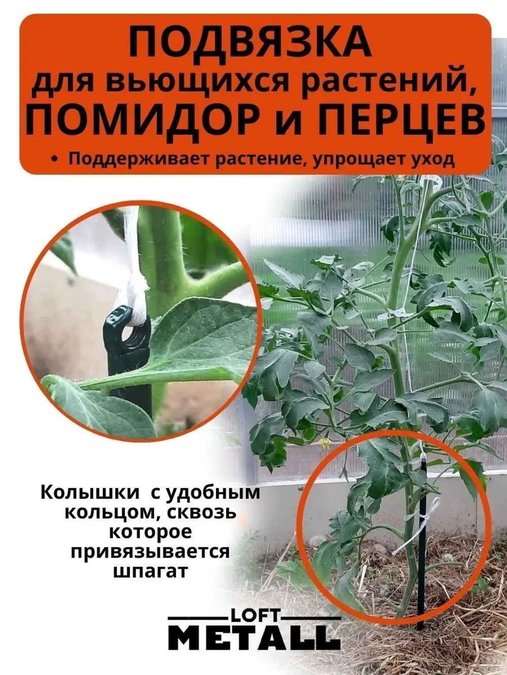 Колышки опора кустодержатель ограждение