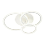 Потолочный светодиодный светильник 85Вт, 6134Лм, 3000-6000К, Ra>80,  плавная регулировка мощности, изменение цветовой температуры, ночник,  металл/акрил, белый