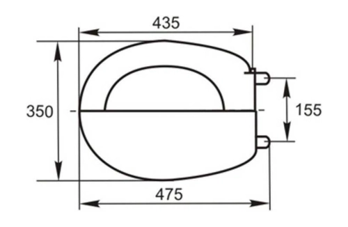 Сиденье д/унитаза СУ 64.07.80 (Бриз,Дора,Комфорт)