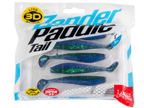 Виброхвосты LJ 3D Series ZANDER PADDLE TAIL 4.0in (10.00)/Z13 5шт.