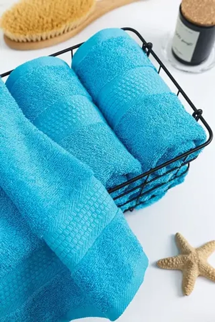 Полотенце махровое, г/к, 100х150, арт. 100-150 BS, 400 гр/м2, цвет: 720-бирюза,