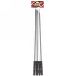 Набор шампуров 4 шт с деревянными ручками, длина 53 см, ширина 10 мм