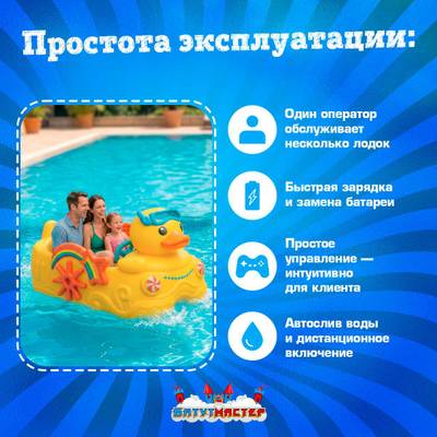 Семейная электрическая лодка-катамаран «Утенок» , 2+1