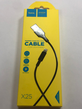Кабель USB - Lightning (для iPhone) Hoco X25 Черный