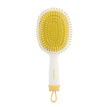 Расческа массажная с отверстиями для джиббитсов SOLOMEYA Croks Massage Hair Brush White