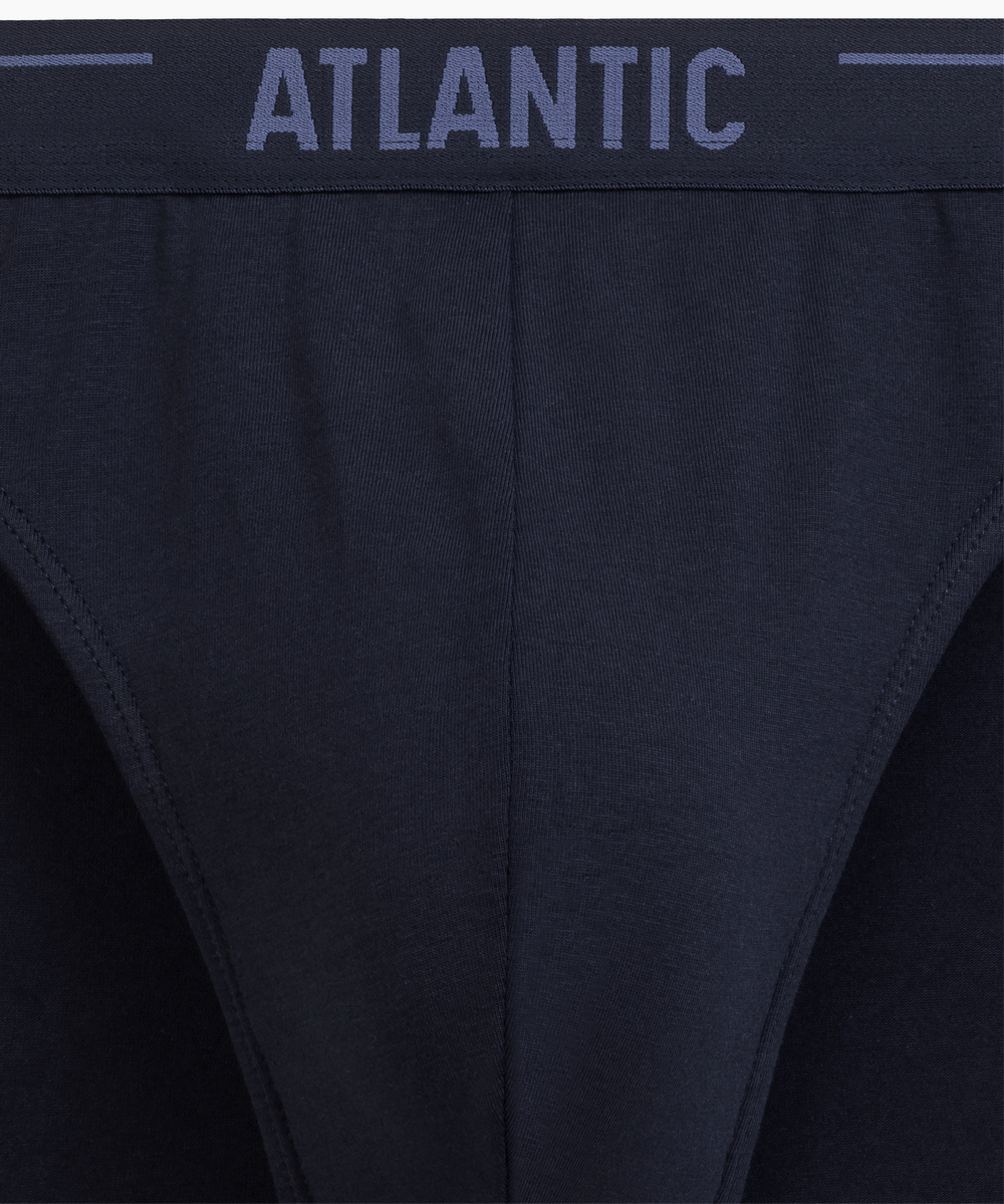 Мужские трусы слипы спорт Atlantic, набор 5 шт., хлопок, темно-синие, 5SMP-004