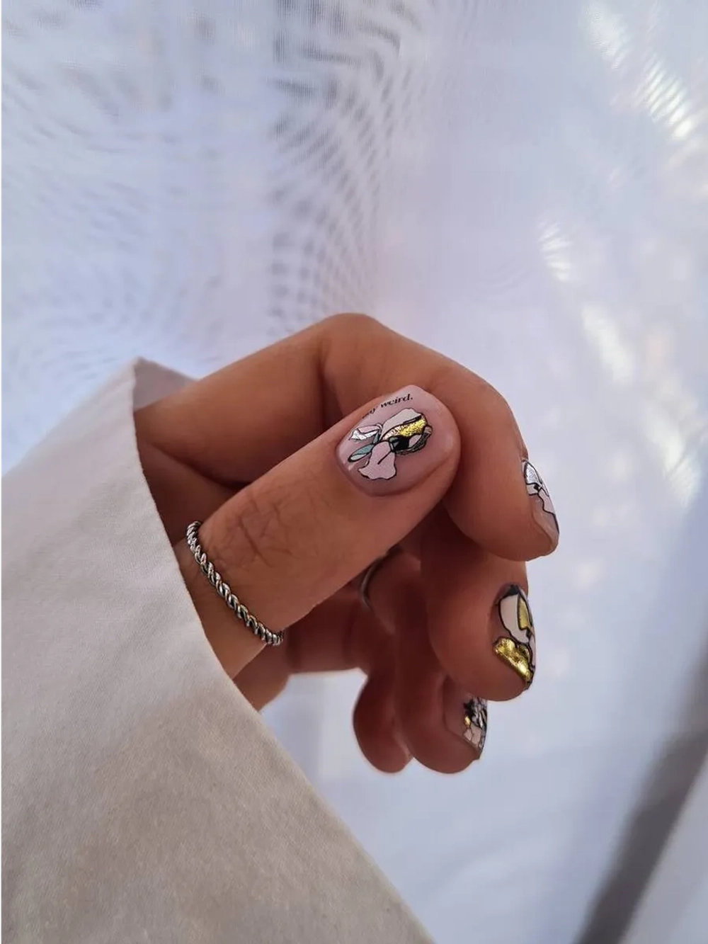 Lucky Rose Слайдеры наклейки для ногтей Foil 138