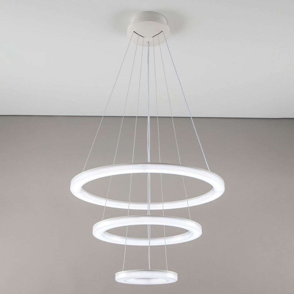 Citilux Электрон Смарт CL710A104S Умная люстра подвесная Белая